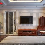 Thiết kế nội thất phòng ngủ cổ điển đẹp sang trọng sh nop 0120