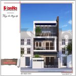 Thiến kế kiến trúc đẹp của nhà phố hiện đại 3 tầng tại Sài Gòn sh nod 0161
