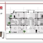 Mặt cắt A-A showroom kết hợp nhà ở tại Quảng Ninh sh sr 0020