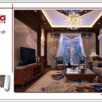 Mẫu phòng khách cổ điển đẹp nhà phố kiểu Pháp 4 tầng sh nop 0127