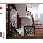 Mẫu sảnh thang nhà phố kiểu Pháp 5 tầng tại Bắc Ninh sh nop 0127