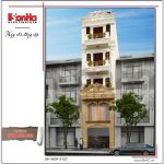 Mãu thiết kế nhà phố kiểu Pháp 5 tầng sang trọng tại Bắc Ninh sh nop 0127