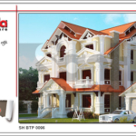 Mẫu biệt thự Pháp 3 tầng thiết kế đẹp tại Phú Thọ SH BTP 0096