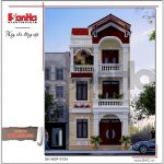 Mẫu nhà phố 3 tầng kiến trúc Pháp tại Hà Nam SH NOP 0134