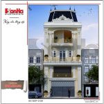 Mẫu thiết kế nhà ống kiến trú Pháp đẹp tại Hà Nội sh nop 0126