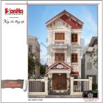 Mẫu thiết kế nhà phố cổ điiển 3 tầng tại Hải Phòng sh nop 0130