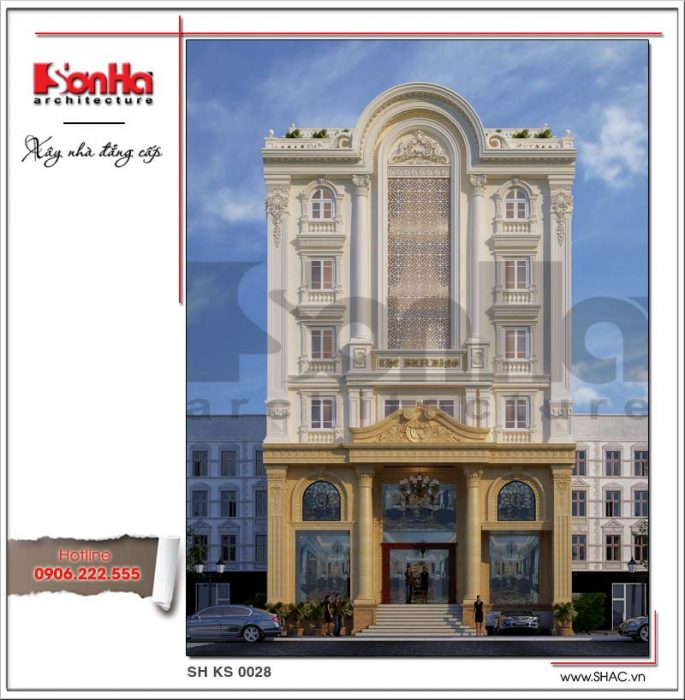 Thiết kế khách sạn cổ điển sang trọng tại Lào Cai sh ks 0028 2