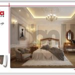 Mẫu thiết kế nội thất phòng ngủ bố mẹ nhà phố 6 tầng tại Hà Nội - SH NOP 0128