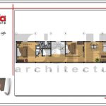 Mặt bằng công năng tầng 5 ngôi nhà phố cổ điển Pháp 8 tầng tại Sài Gòn SH NOP 0132