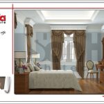 Thiết kế nội thất phòng ngủ con trai nhà phố cổ điển 3 tầng tại Hà Nội SH NOP 0129