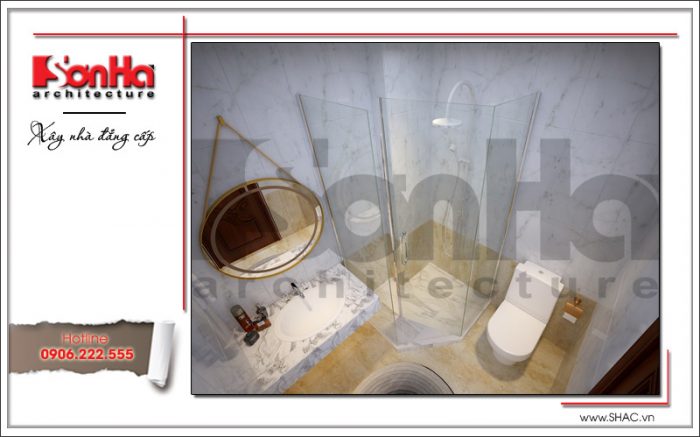 Mẫu thiết kế nội thất phòng ngủ con trai 2 nhà phố 6 tầng tại Hà Nội - SH NOP 0128