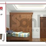 Mẫu thiết kế nội thất phòng ngủ con trai 2 nhà phố cổ điển 3 tầng tại Hà Nội SH NOP 0129