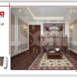 Thiết kế nội thất phòng thờ nhà phố 6 tầng tại Hà Nội - SH NOP 0128