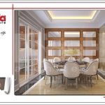 Thiết kế nội thất phòng ăn 2 nhà phố 6 tầng tại Hà Nội - SH NOP 0128
