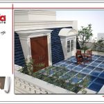 Thiết kế sân thượng nhà phố cổ điển 3 tầng tại Hà Nội SH NOP 0129