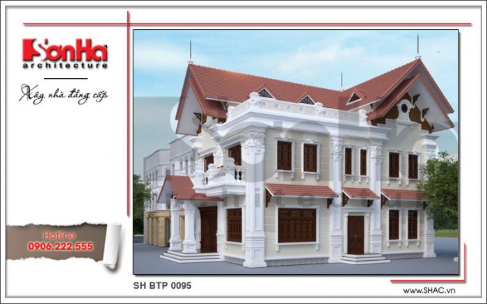 Thiết kế biệt thự Pháp 2 tầng được nhanh chóng cấp phép xây dựng nhà ở riêng lẻ tại Đồng Tháp