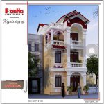 Mẫu thiết kế kiến trúc nhà phố cổ điển Pháp tại Hà Nam SH NOP 0134