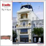 Mẫu nhà phố 4 tầng kiến trúc Pháp đẹp tại Hà Nội sh nop 0126