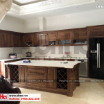 3 Ảnh thực tế nội thất phòng bếp ăn nhà ống cổ điển pháp tại hà nội sh nop 0129