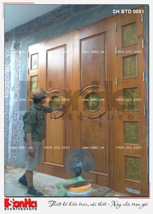 3 Ảnh thực tế thi công trọn gói biệt thự hiện đại 2 tầng tại hải phòng sh btd 0051