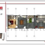 Mặt bằng công năng tầng 1 nhà phố cổ điển 3 tầng tại Hải Phòng sh nop 0130