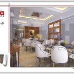 Mẫu thiết kế nội thất phòng ăn 1 sang trọng nhà phố 6 tầng tại Hà Nội - SH NOP 0128