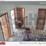 4 Ảnh thực tế thi công trọng gói biệt thự hiện đại 2 tầng đẹp tại hải phòng sh btd 0051