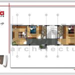 Mặt bằng công năng tầng 2 nhà phố cổ điển 3 tầng tại Hải Phòng sh nop 0130