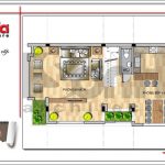 Mặt bằng công năng tầng 3 nhà phố 5 tầng tại Hải Phòng SH NOD 0164