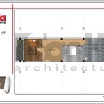 Mặt bằng tầng 4 nhà phố hiện đại 4 tầng tại Hà Nội SH NOD 0164