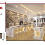 Mẫu thiết kế nội thất phòng kinh doanh ấn tượng nhà phố 6 tầng tại Hà Nội - SH NOP 0128