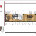 Mặt bằng công năng tầng 2 ngôi nhà phố cổ điển Pháp 8 tầng tại Sài Gòn SH NOP 0132