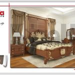 Mẫu thiết kế nội thất phòng ngủ bố mẹ nhà phố cổ điển 3 tầng tại Hà Nội SH NOP 0129