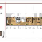 Mặt bằng công năng tầng 3 ngôi nhà phố cổ điển Pháp 8 tầng tại Sài Gòn SH NOP 0132