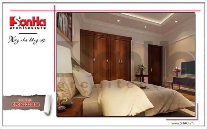 Thiết kế phòng ngủ dành cho khách sang trọng sh nop 0126