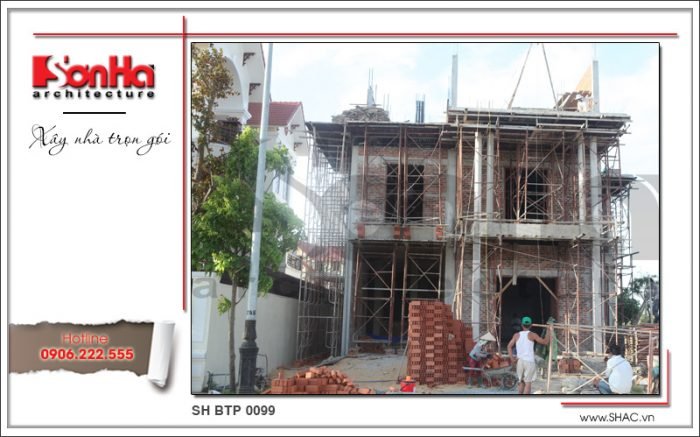 Thiết kế biệt thự 3 tầng tân cổ điển đẹp tại Quảng Bình - SH BTP 0099 1