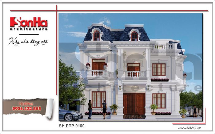 Thiết kế biệt thự Vũng Tàu và thủ tục cấp phép nhà ở riêng lẻ tại đô thị 4 Mẫu thiết kế biệt thự cổ điển Pháp 3 tầng hoàn thiện cấp phép xây dựng nhà ở riêng lẻ