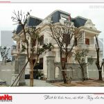 1 Ảnh thực tế thi công kiến trúc biệt thự pháp 3 tầng tại quảng bình sh btp 0100