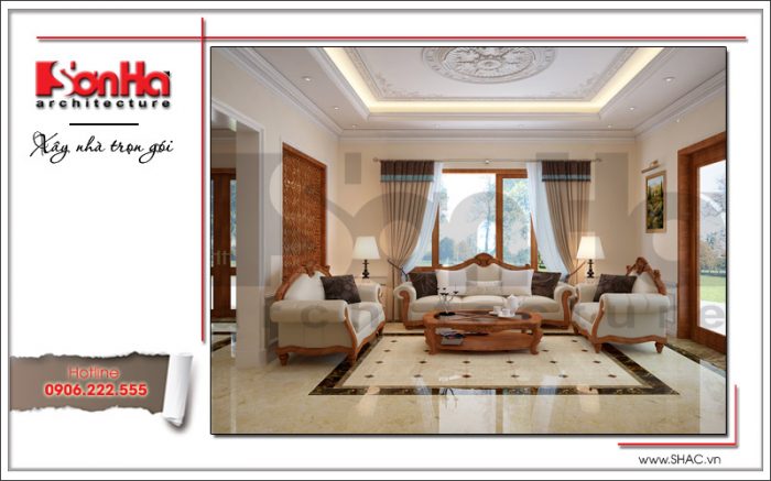 1 mẫu nội thất phòng khách biệt thự sang trọng sh btp 0099