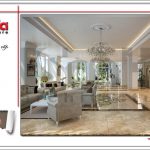 Mẫu thiết kế nội thất sảnh tiếp khách khách sạn cổ điển sh ks 0033