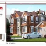 Mẫu thiết kế kiến trúc biệt thự hiện đại 2 tầng tại Quảng Bình sh btd 0053