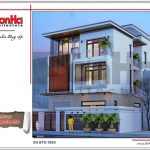 Mẫu thiết kế kiến trúc biệt thự hiện đại tại Quảng Ninh sh btd 0054