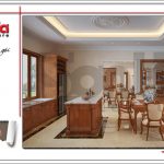 2 mẫu nội thất phòng bếp biệt thự sang trọng sh btp 0099