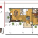 Mặt bằng công năng tầng 3 biệt thự cổ điển Pháp tại Hà Nội sh btp 0098