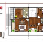 Mặt bằng công năng tầng 2 biệt thự hiện đại tại Quảng Ninh sh btd 0054