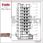 Mặt cắt A-C Khách sạn cổ điển Pháp SH KS 0033