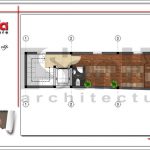 Mặt bằng công năng tầng 2 nhà phố cổ điển Pháp 5 tầng tại Hải Phòng sh nop 0135