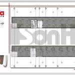 Mặt bằng công năng tầng tum - tầng mái nhà phố 7 tầng tại Sài Gòn sh nop 0136