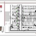 Mặt cắt nhà phố 7 tầng tại Sài Gòn sh nop 0136