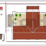 Mặt bằng công năng tầng mái biệt thự cổ điển Pháp sang trọng sh btp 0097